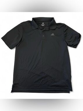 Adidas Primegreen Large Tall Black Polo Mens #golf